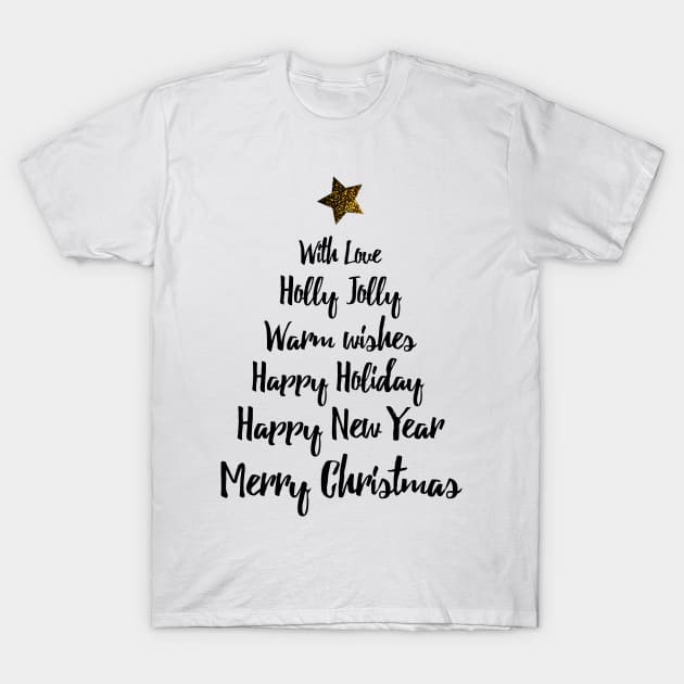 Christmas tree of wishes T-Shirt by grafart